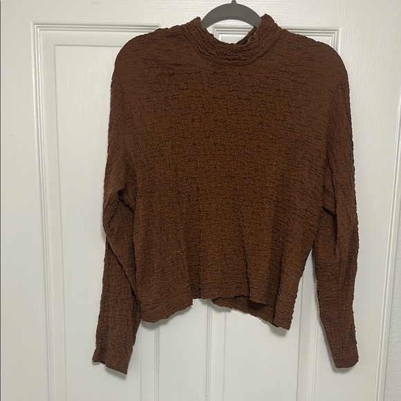 a new day Tops - a new day Brown Long Sleeve Top